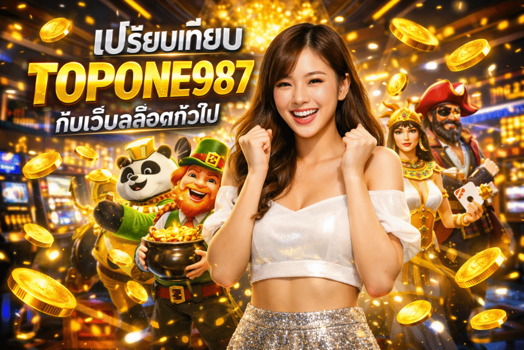 เปรียบเทียบ TOPONE987 กับเว็บสล็อตทั่วไป
